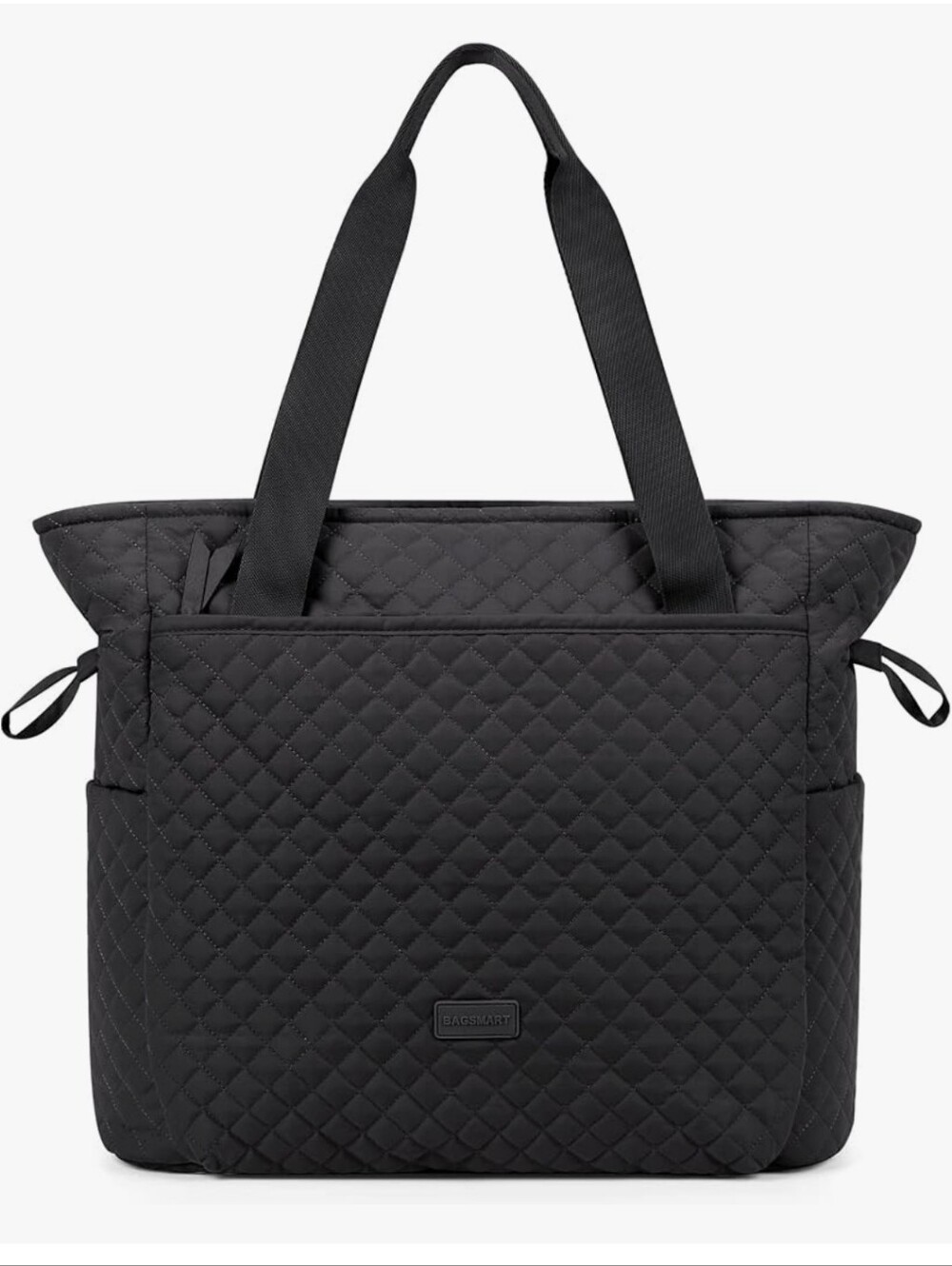 BAGSMART 25L Quilted Tote Bag Large Shoulder Bag with Top Handle for Women, Mach